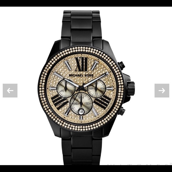 Michael Kors black and gold watch - Picture 1 of 5